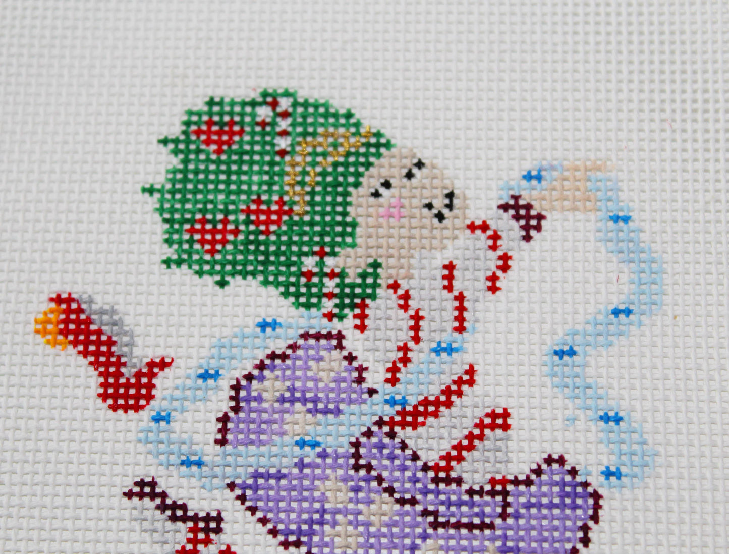 Fancy Nancy Christmas Needlepoint Canvas