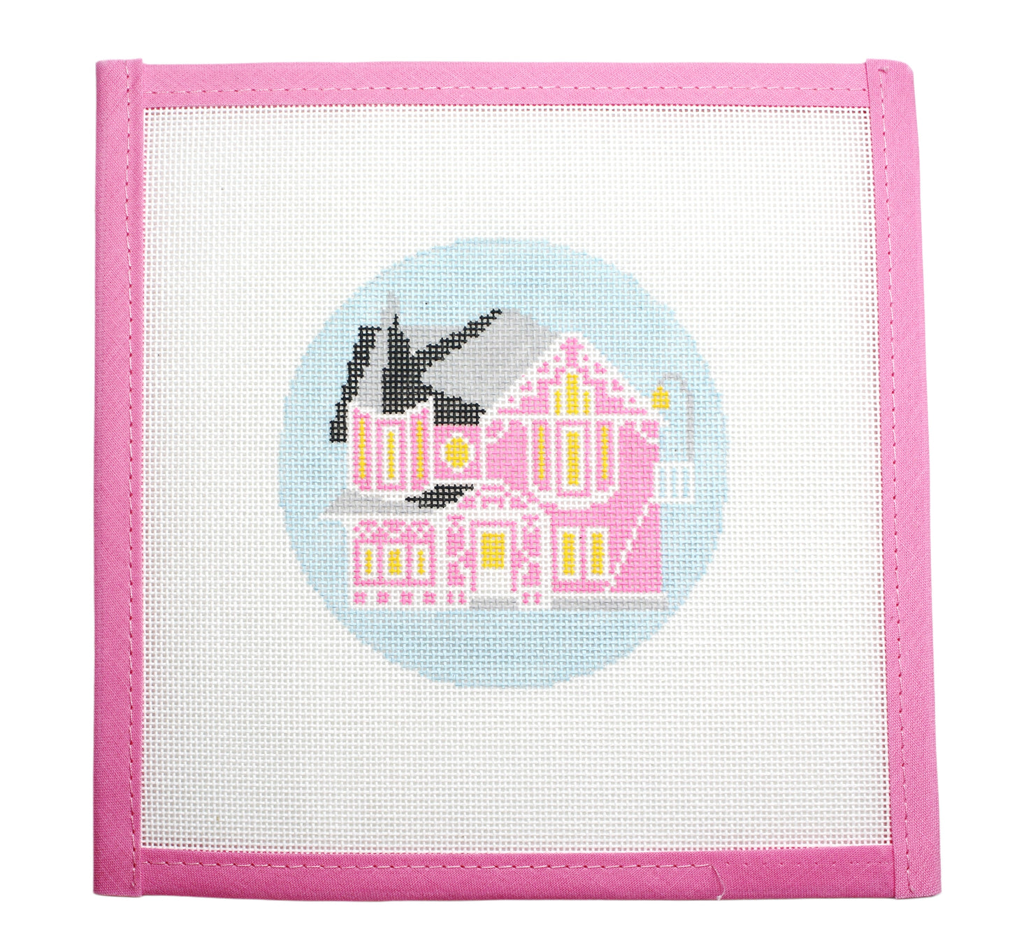 Pink Palace Needlepoint Canvas