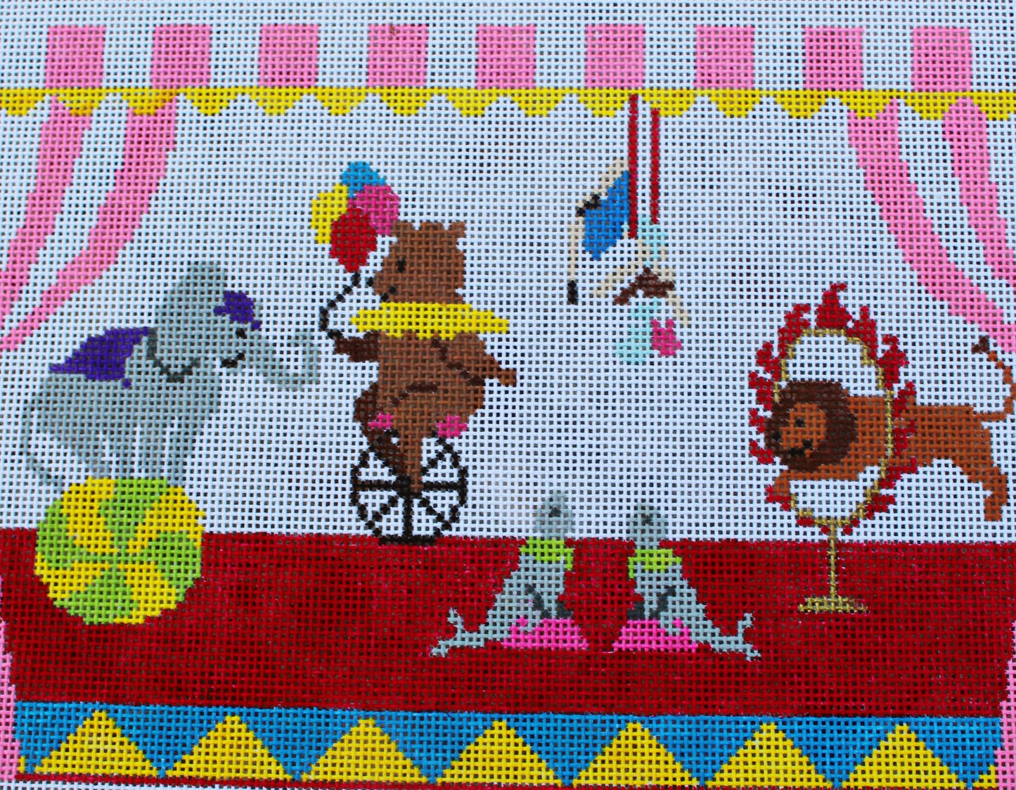 Circus Party Needlepoint Canvas