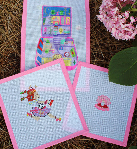 Polly Pocket Starlight Dinner Party Needlepoint Canvas
