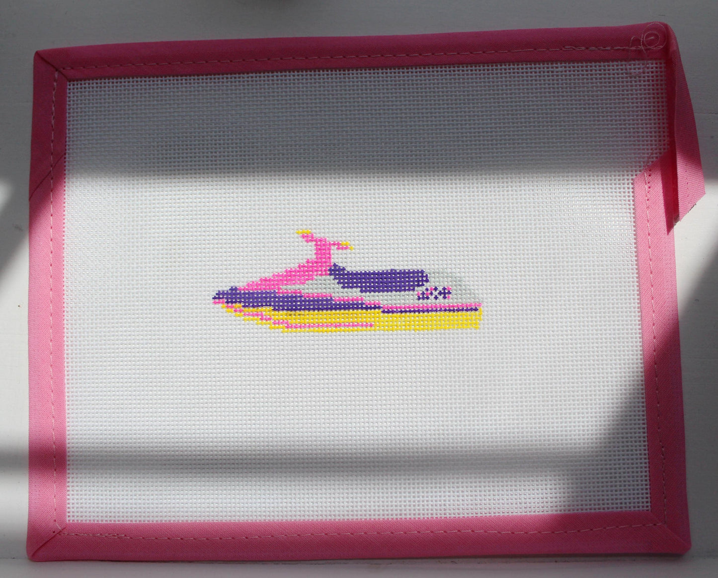 Vintage Jet ski Needlepoint Canvas