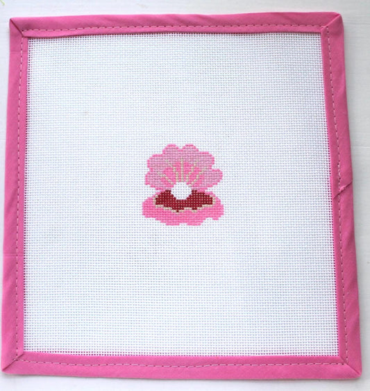 Clam shell needlepoint canvas