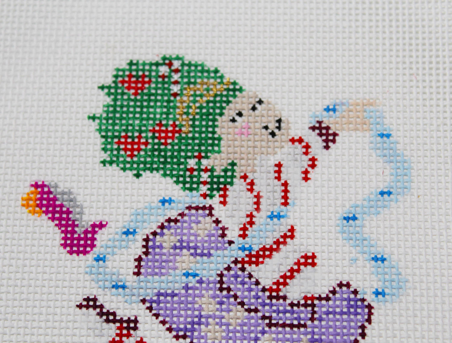 Fancy Nancy Christmas Needlepoint Canvas