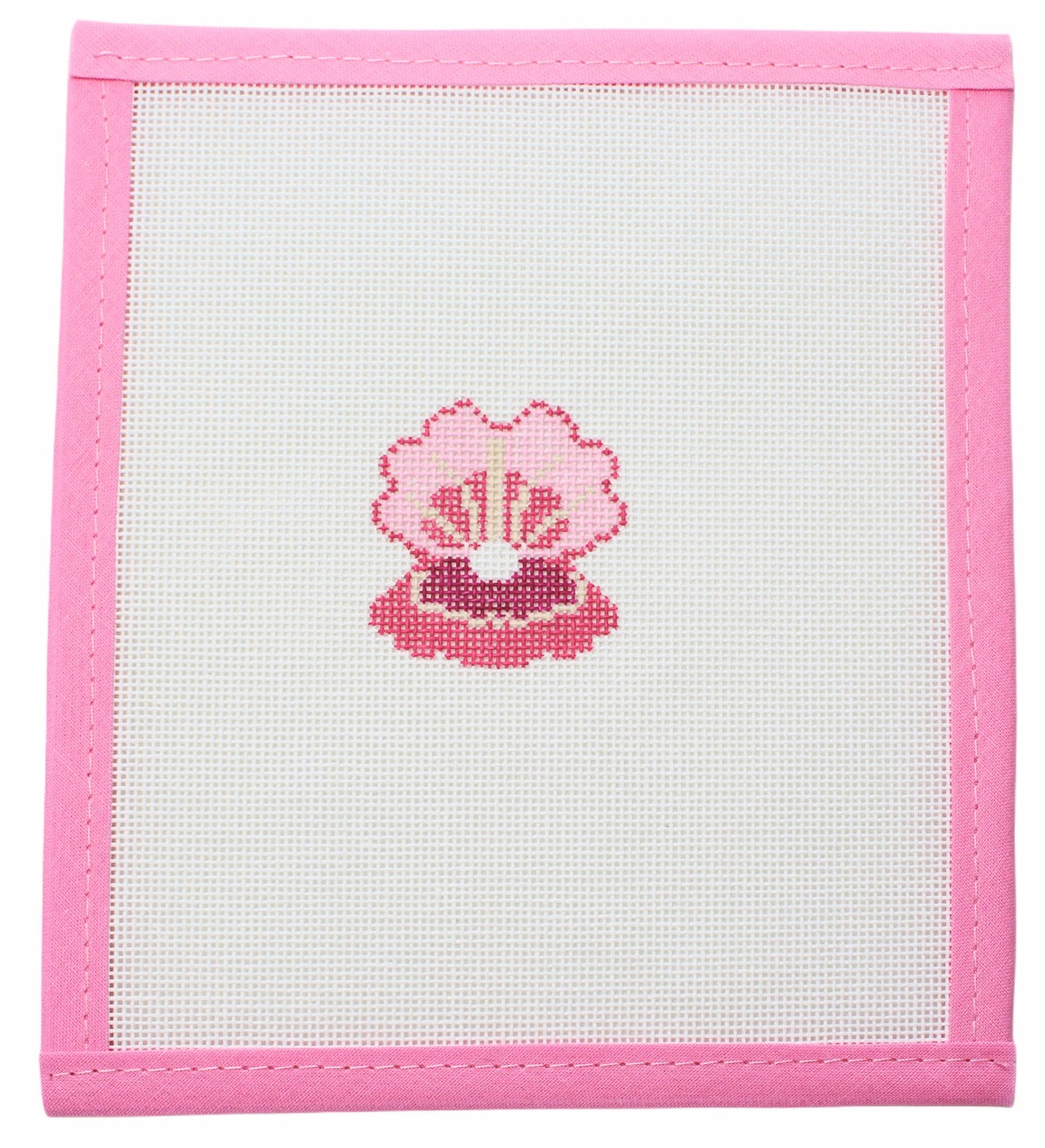 Clam shell needlepoint canvas