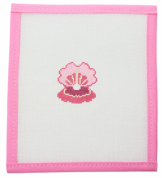 Clam shell needlepoint canvas